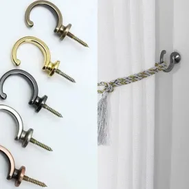 2 PC / Modern Shaped Metal Curtain Hook