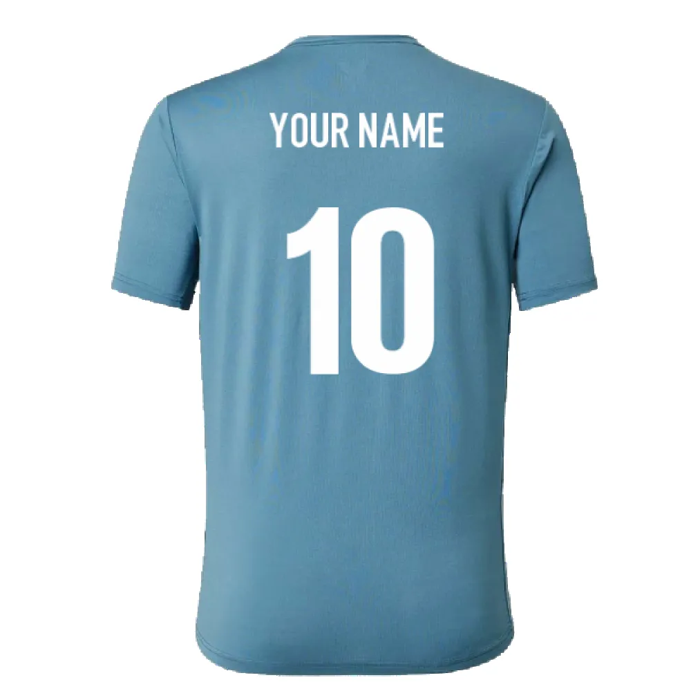 2022-2023 Saracens SS Training Tee (Bluestone) (Your Name)