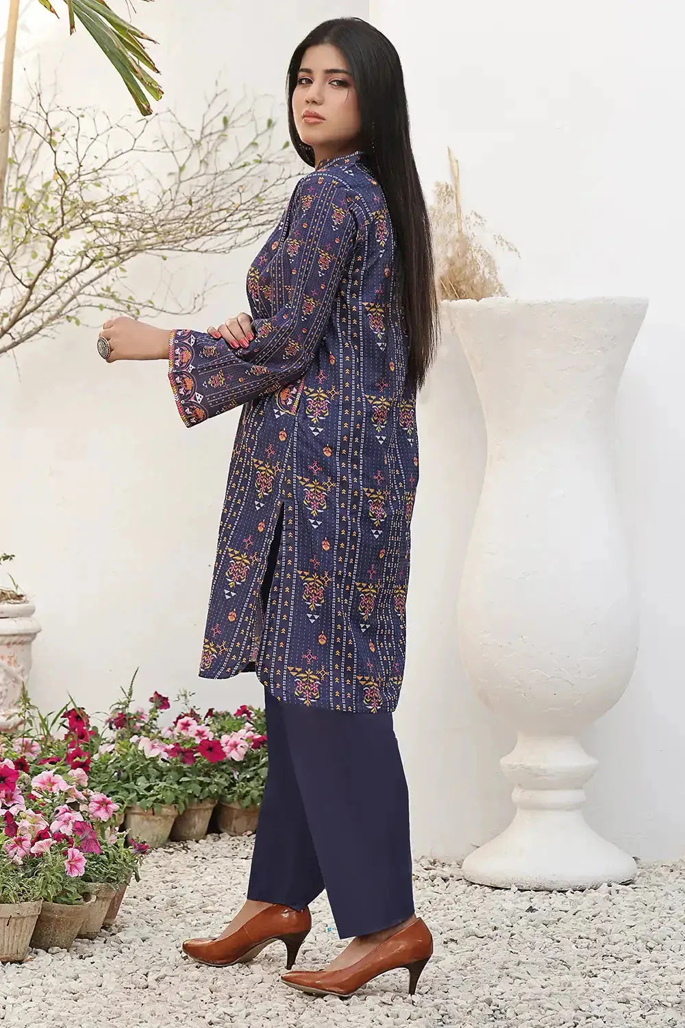 2PC Unstitched Printed Lawn Shirt and Trouser KST-2534
