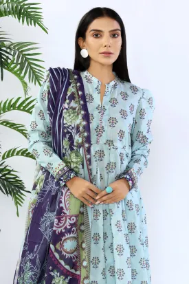 3PC Unstitched Printed