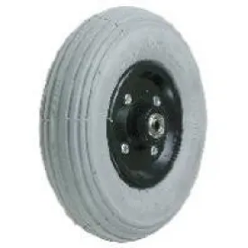 8 x 2 (200x50) 2-Piece Black Caster, Grey Foam filled solid Cheng Shin tyre