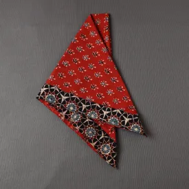 Ajrakh Block Printed Cotton Bandana