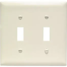 Almond 2-Toggle Opening Nylon Wall Plate