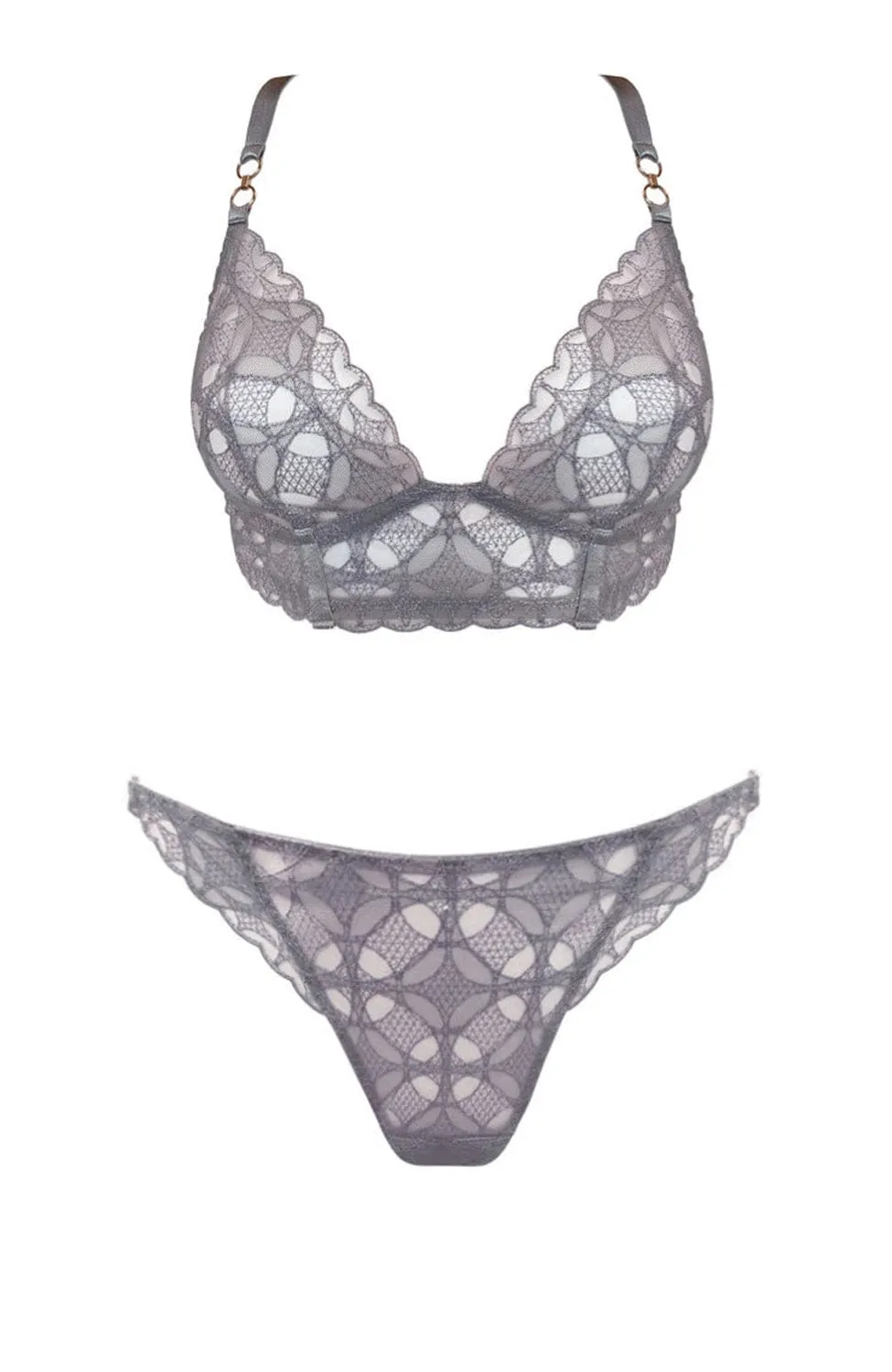 Alta Soft Cup Bra and Matching Thong Set - Lightweight and Comfortable