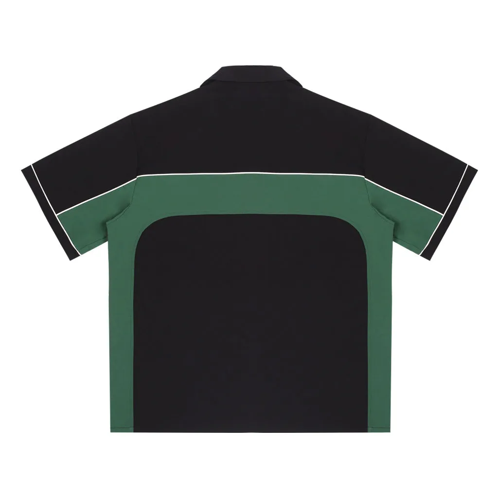 ANTIDOTE Nylon Patchwork Lapel Shirt