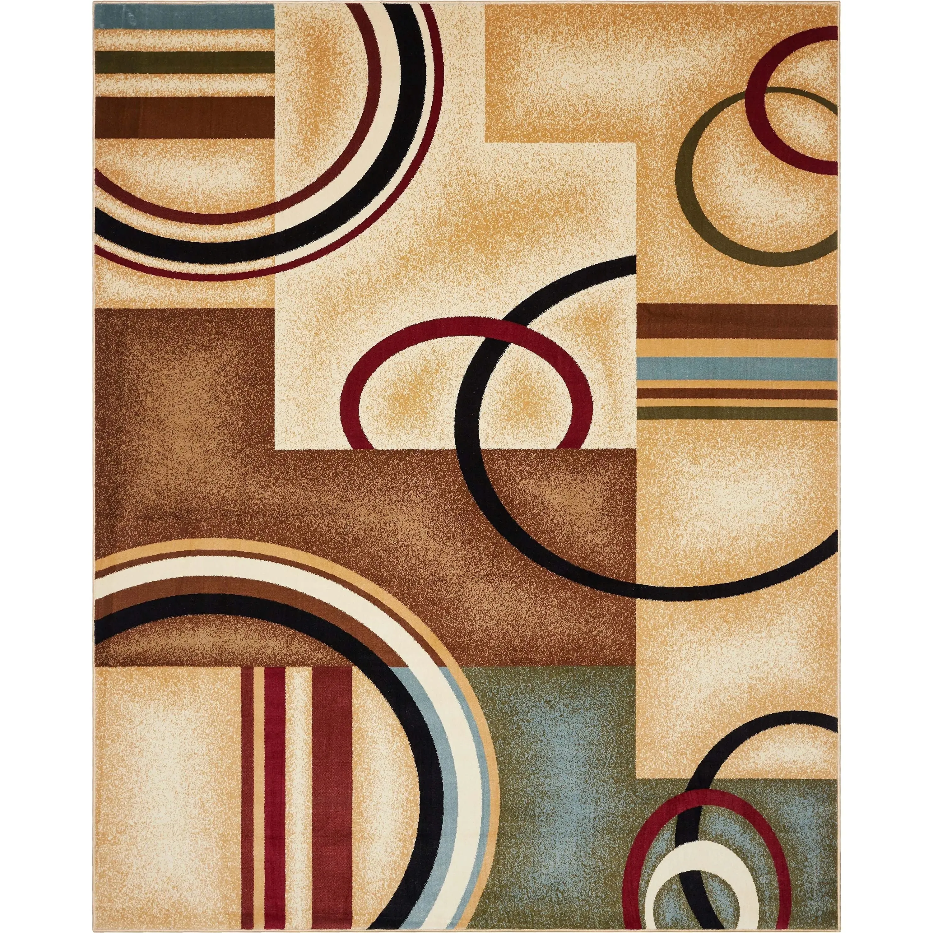 Arcs & Shapes Ivory Modern Rug
