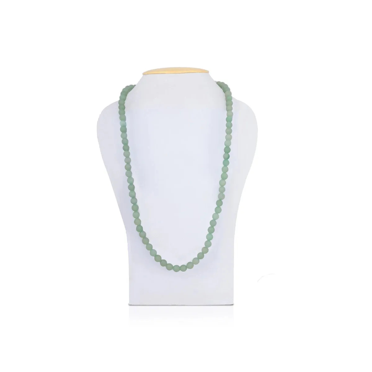 Aventurine Mala - 16 Inches | Green Crystal Mala/ Quartz Mala for Meditation