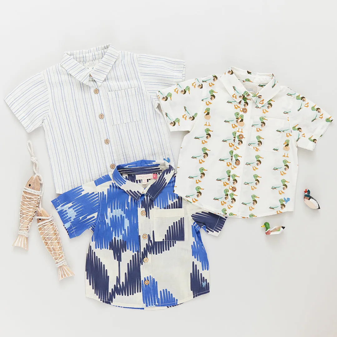 Baby Boys Jack Shirt - Mallard Friends