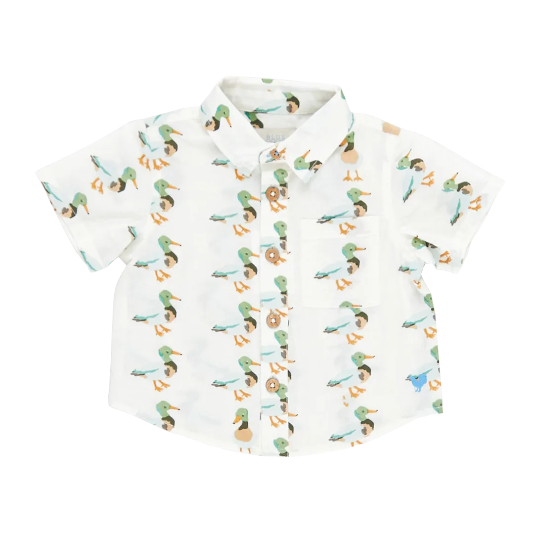 Baby Boys Jack Shirt - Mallard Friends