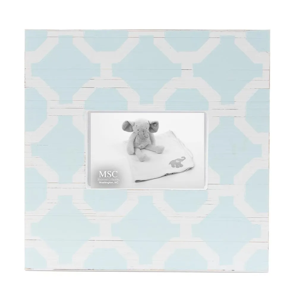 Baby Gray Trellis Picture Frame