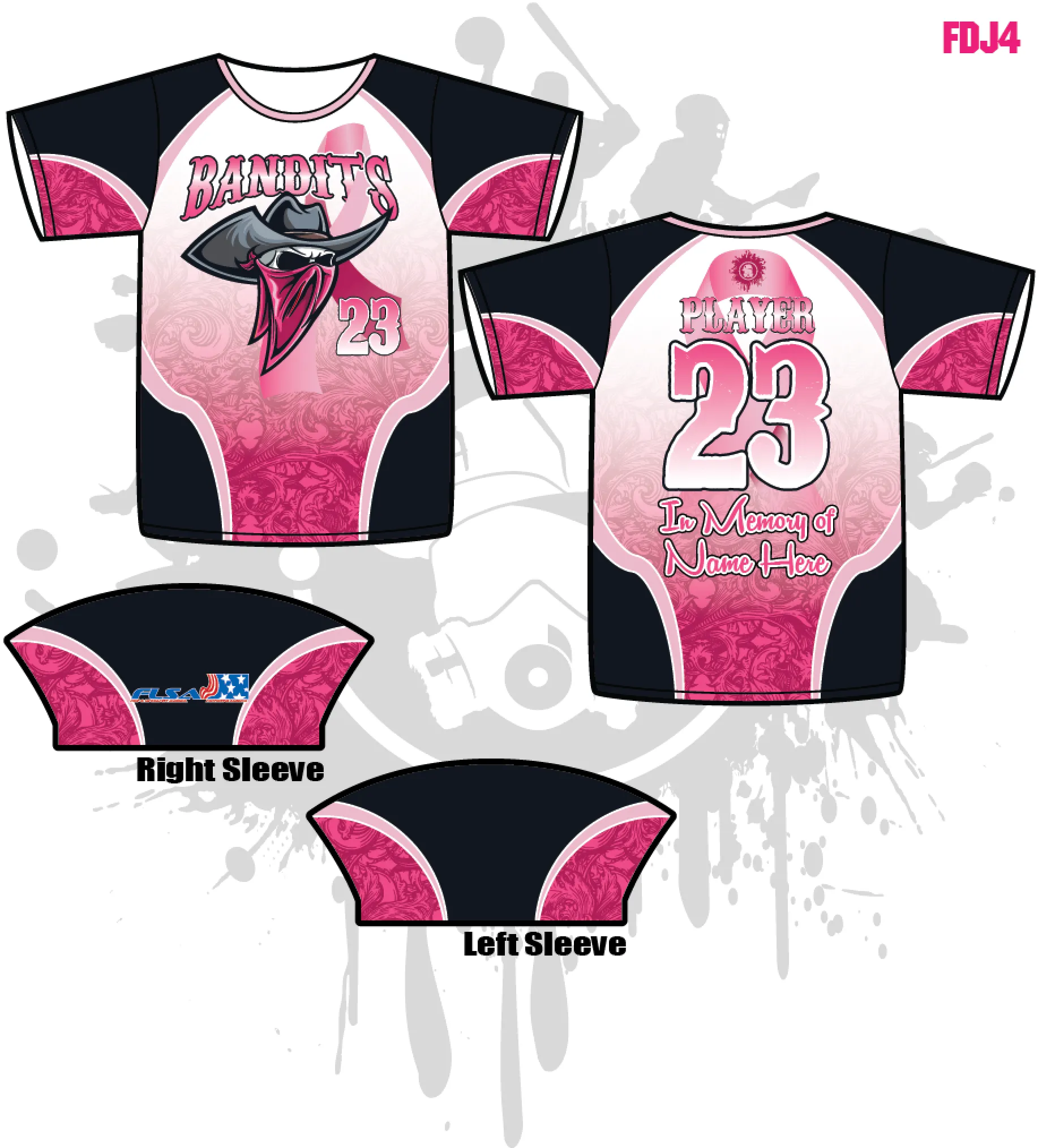 Bandits 10U Youth Men's Full Dye Jersey