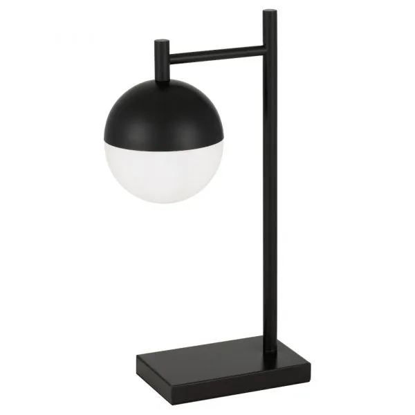 Basilo Black and Opal Modern Retro Table Lamp