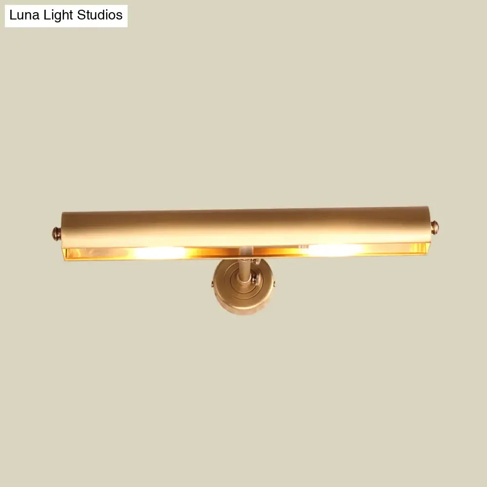 Bathroom Vanity Wall Mount Sconce in Brass with 2 Lights