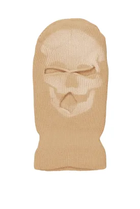 Batu Beige Graphic Ski Mask