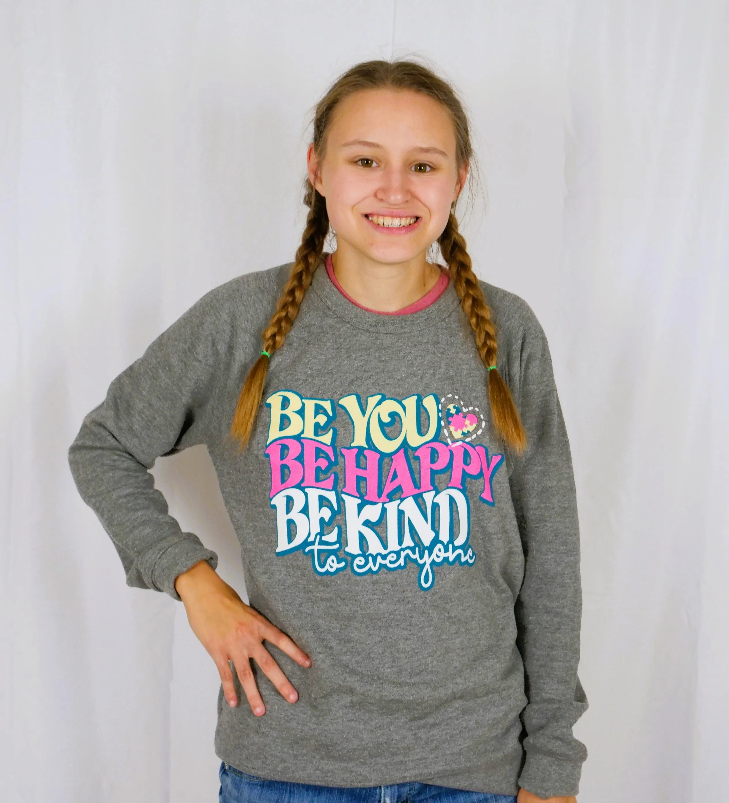 Be Happy Crewneck Sweatshirt