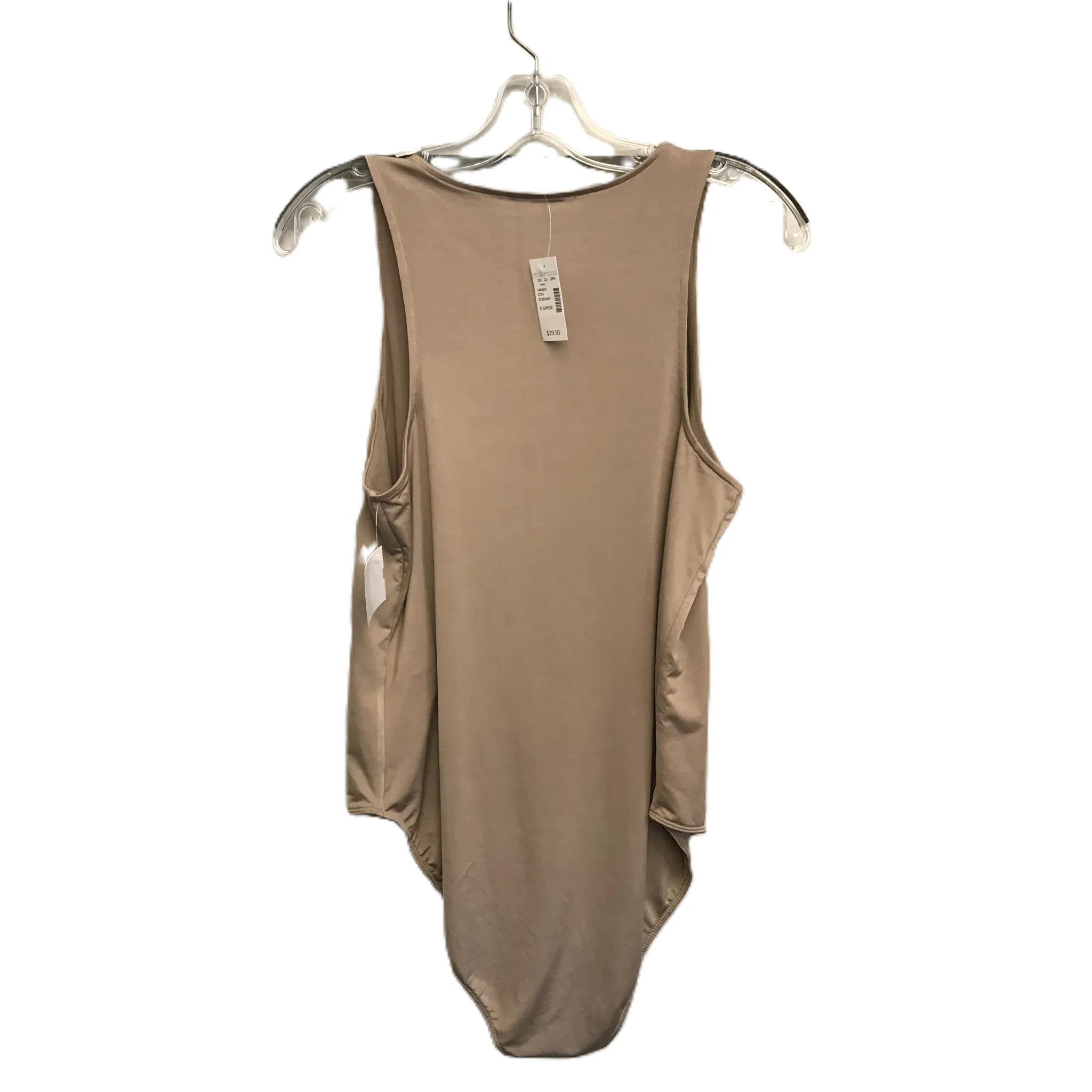 Beige Bodysuit By Maurices, Size: Xl
