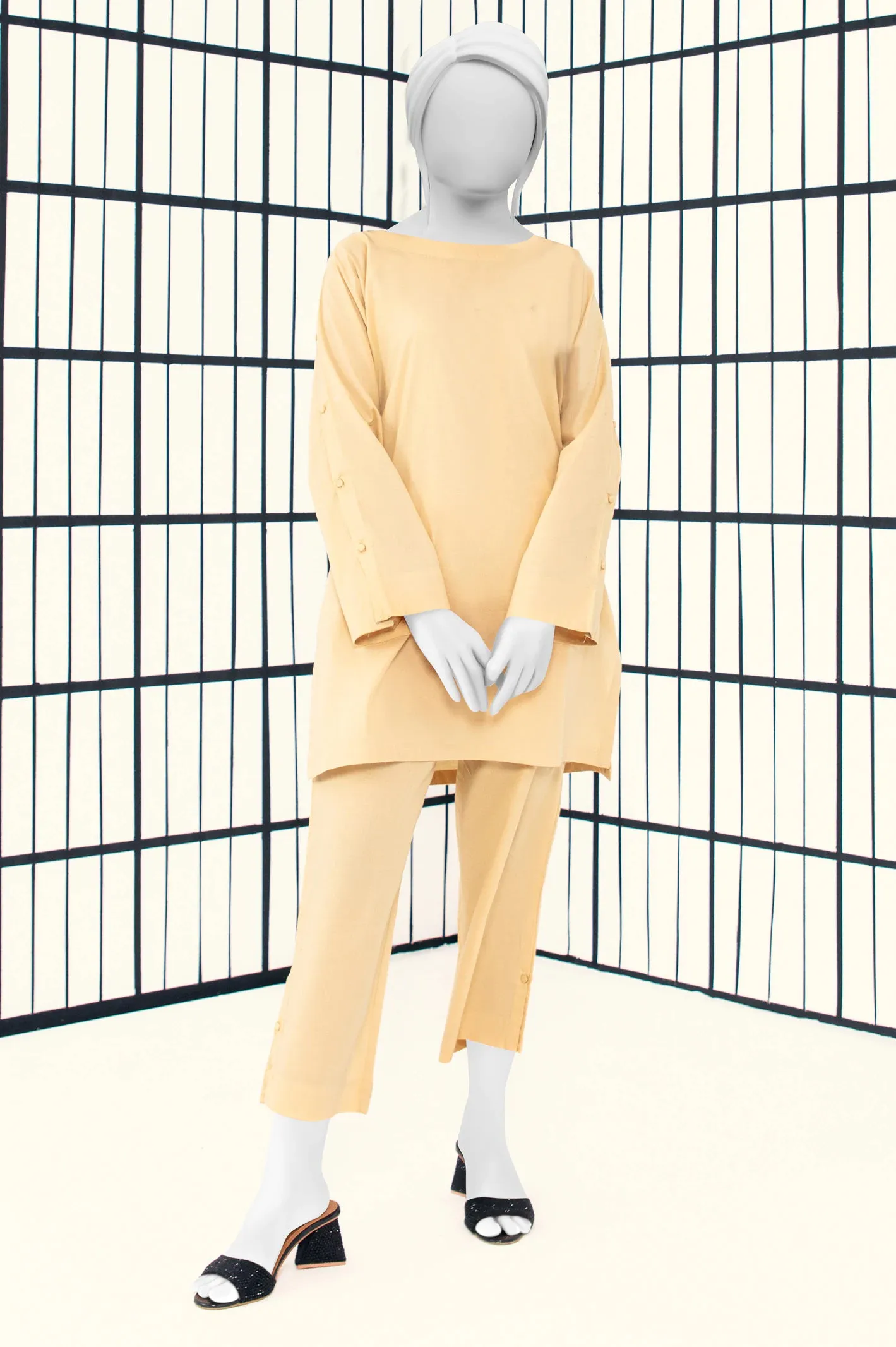 Beige Stylised 2PC