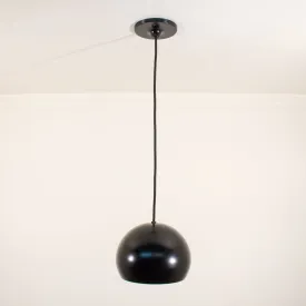 Black Sphere Schoolhouse Electric Pendant Light