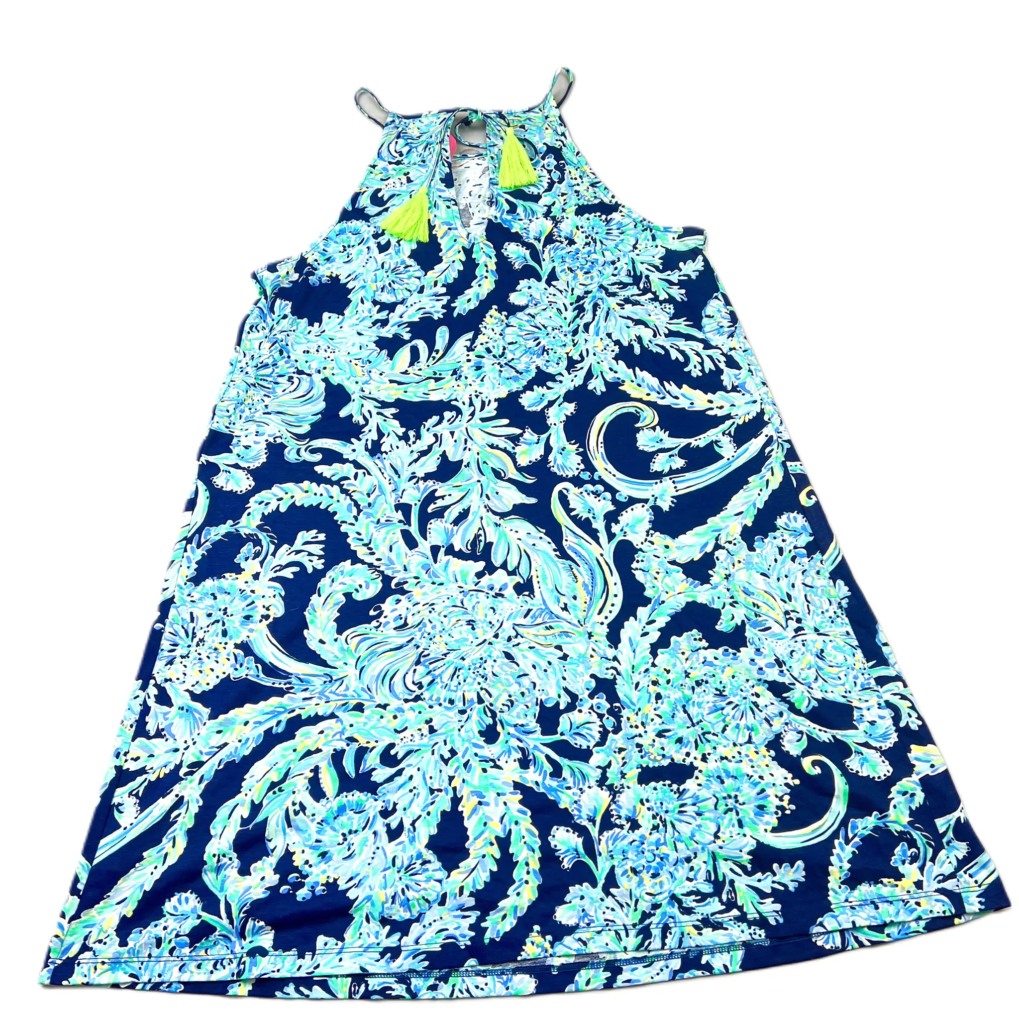 Blue & Green Dress Designer By Lilly Pulitzer, Size: M