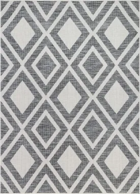 Brito Modern Bold Grey Flatweave 7'10" x 10'6" Rug