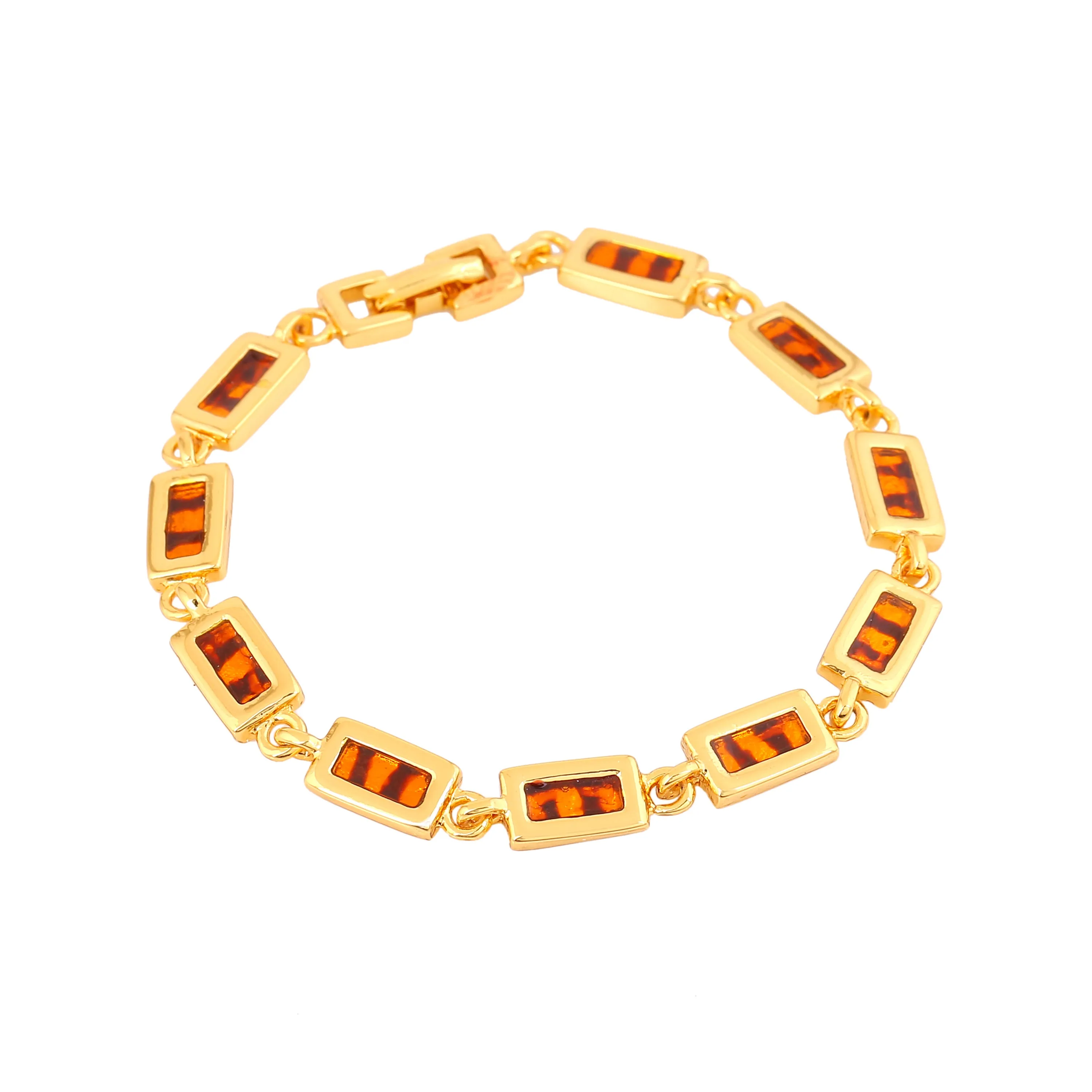 Brown Colour Stone Bracelet For Womens