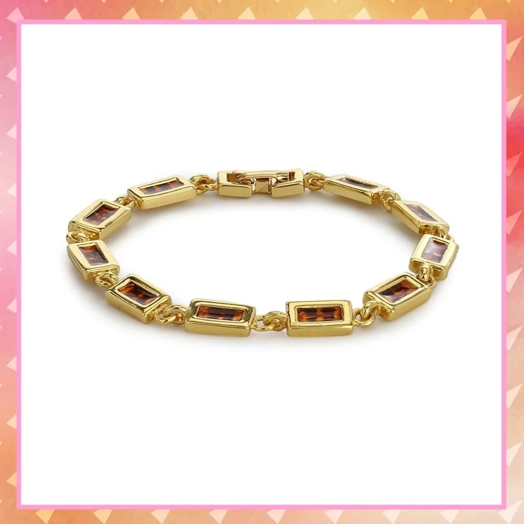 Brown Colour Stone Bracelet For Womens