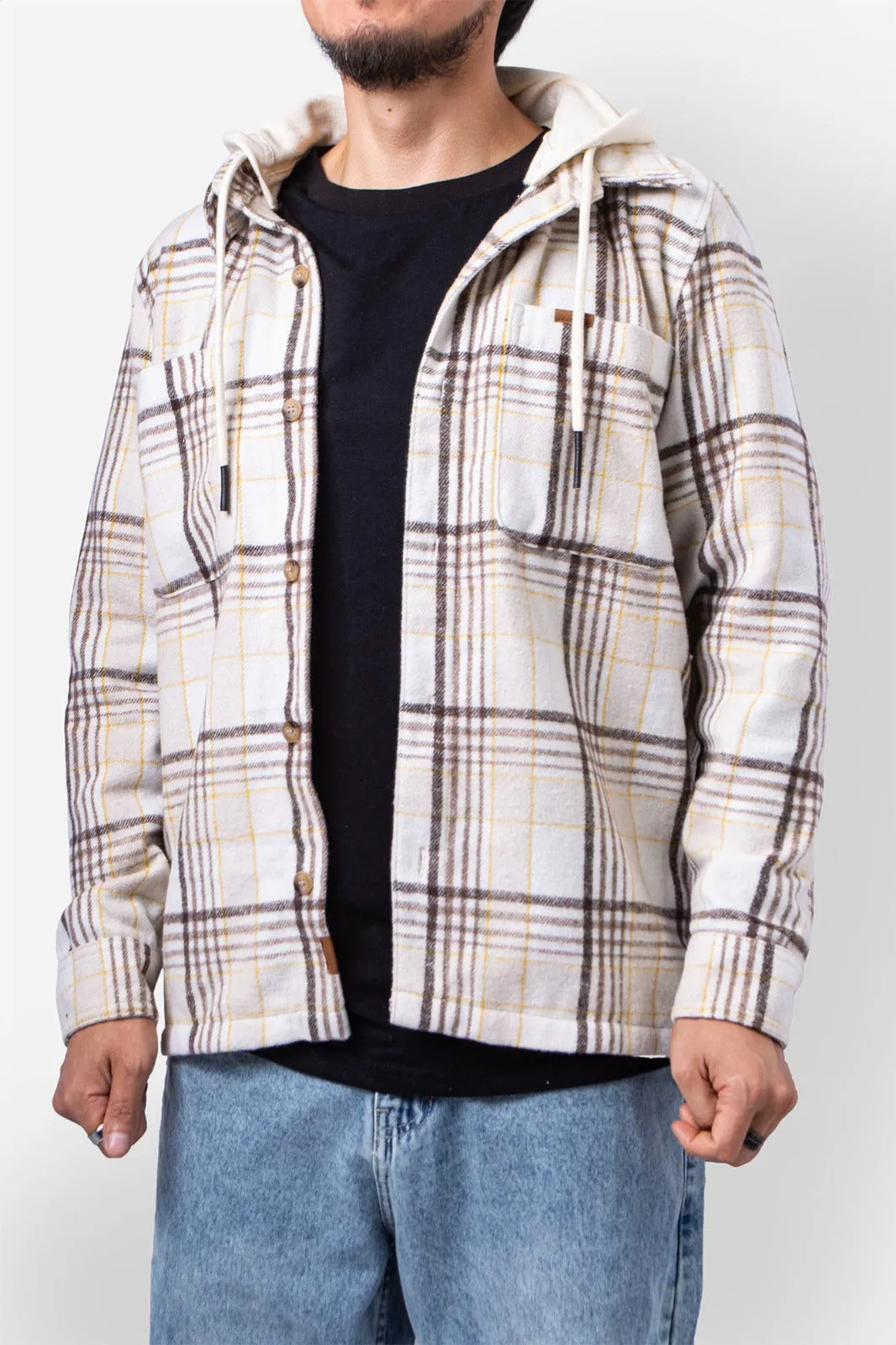 Camisa M/L Flanels Pecker Beige