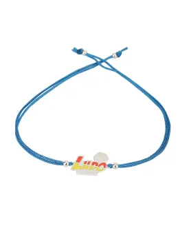 Carlton London Blue Gold-Toned 925 Sterling Silver Thread Rakhi