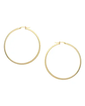 Carlton London Gold Plated Circular Hoop Earring For Women