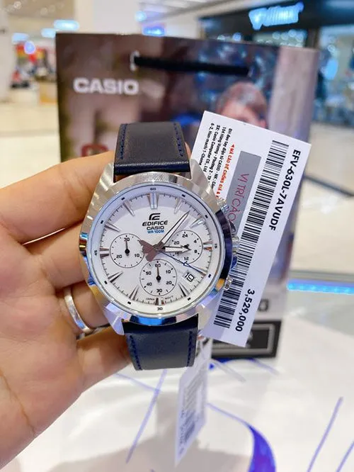 Casio Edifice- Efv-630L-7Avudf - Stainless Steel Wrist Watch For Men: Stylish And Durable Watch For A Fashionable And Timeless Look