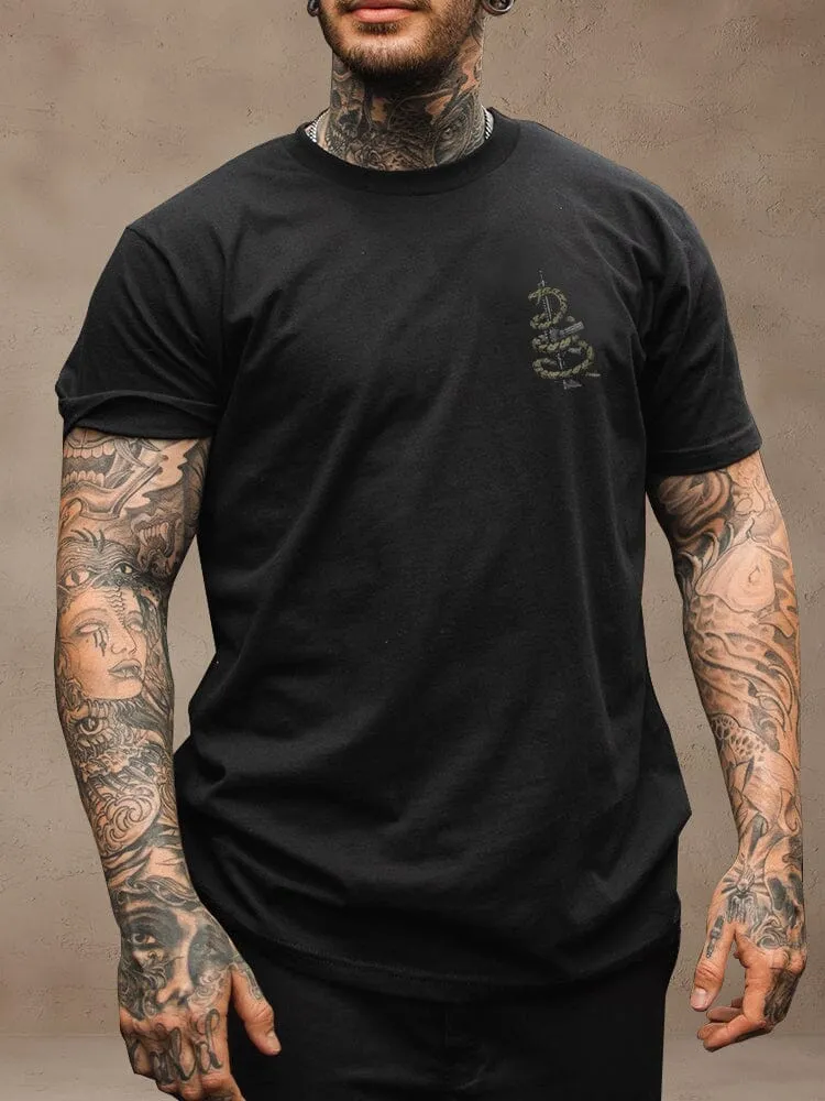 Casual Snake Graphic T-shirt