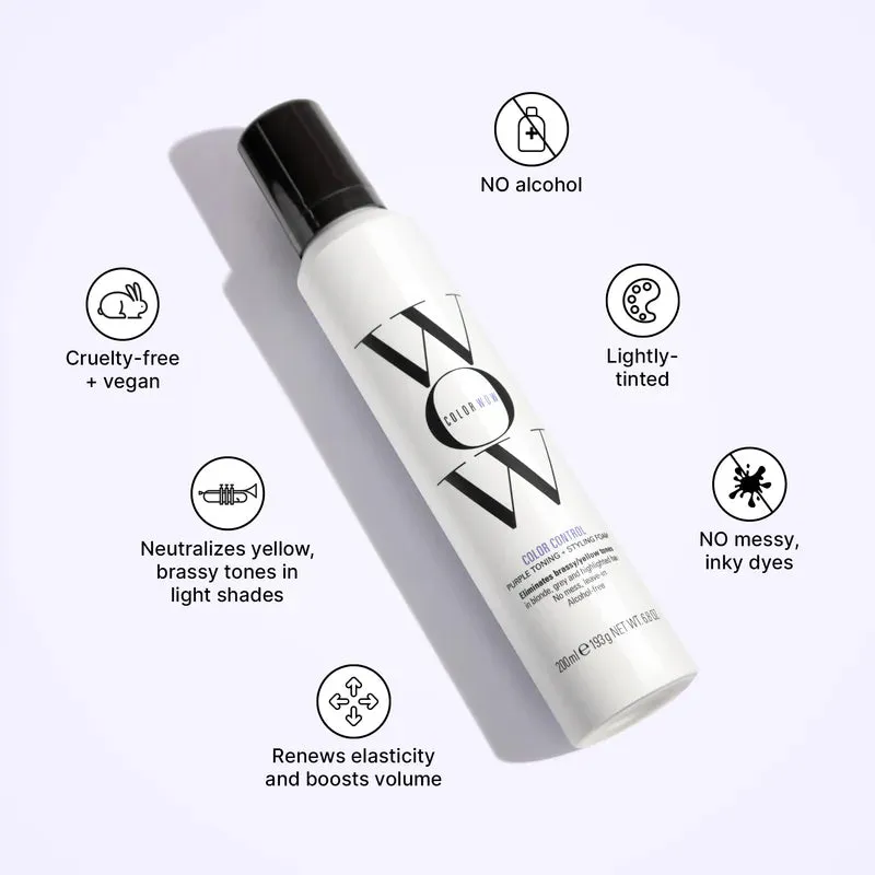 Color Wow Color Control Purple Toning   Styling Foam