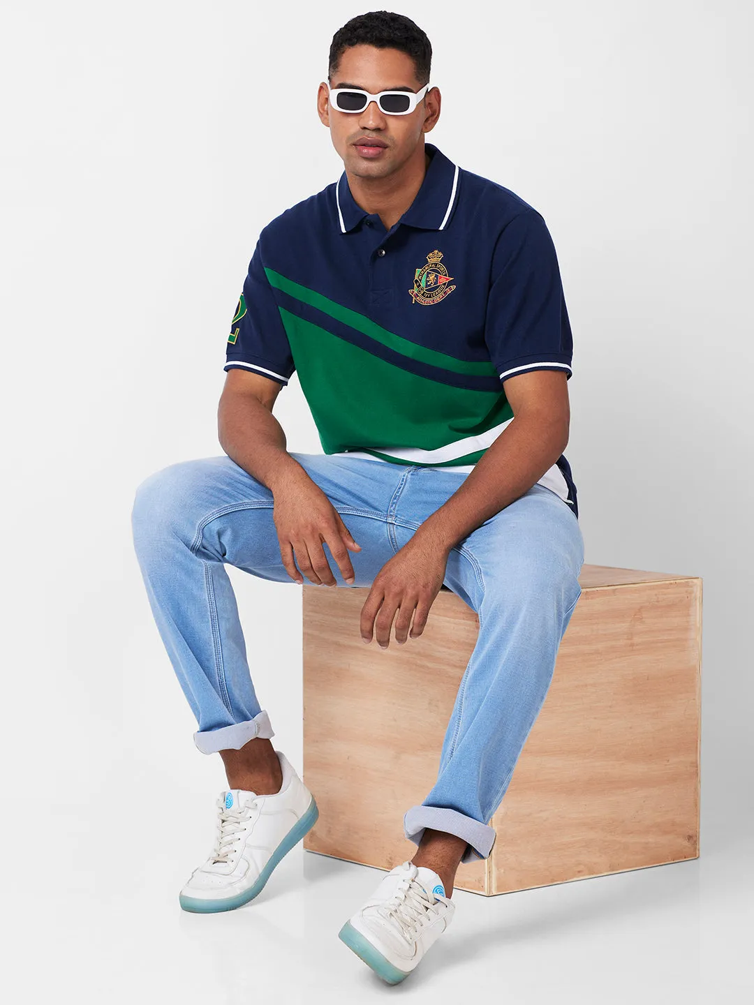 Colour Block Polo