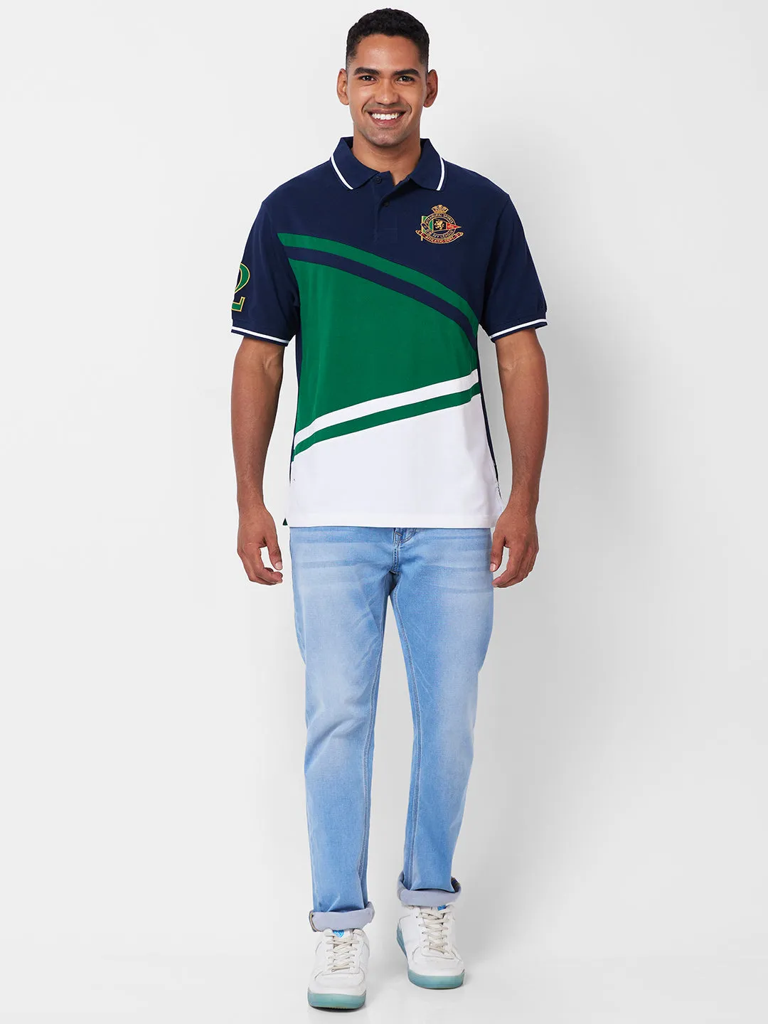 Colour Block Polo