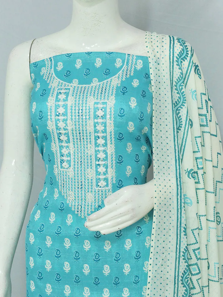 Cotton mix Printed Churidar Material