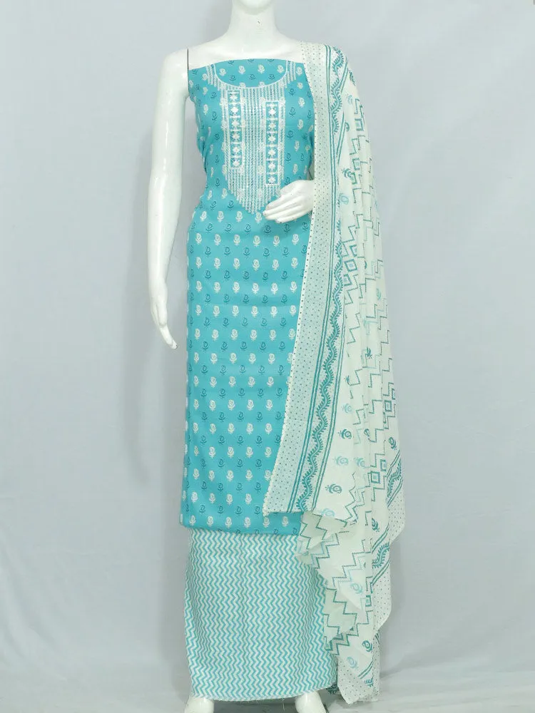 Cotton mix Printed Churidar Material