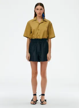 Comfortable and Stylish Crispy Nylon Easy Pull-On Shorts for Effortless Summer Fashion