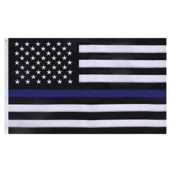 Deluxe Thin Blue Line Flag