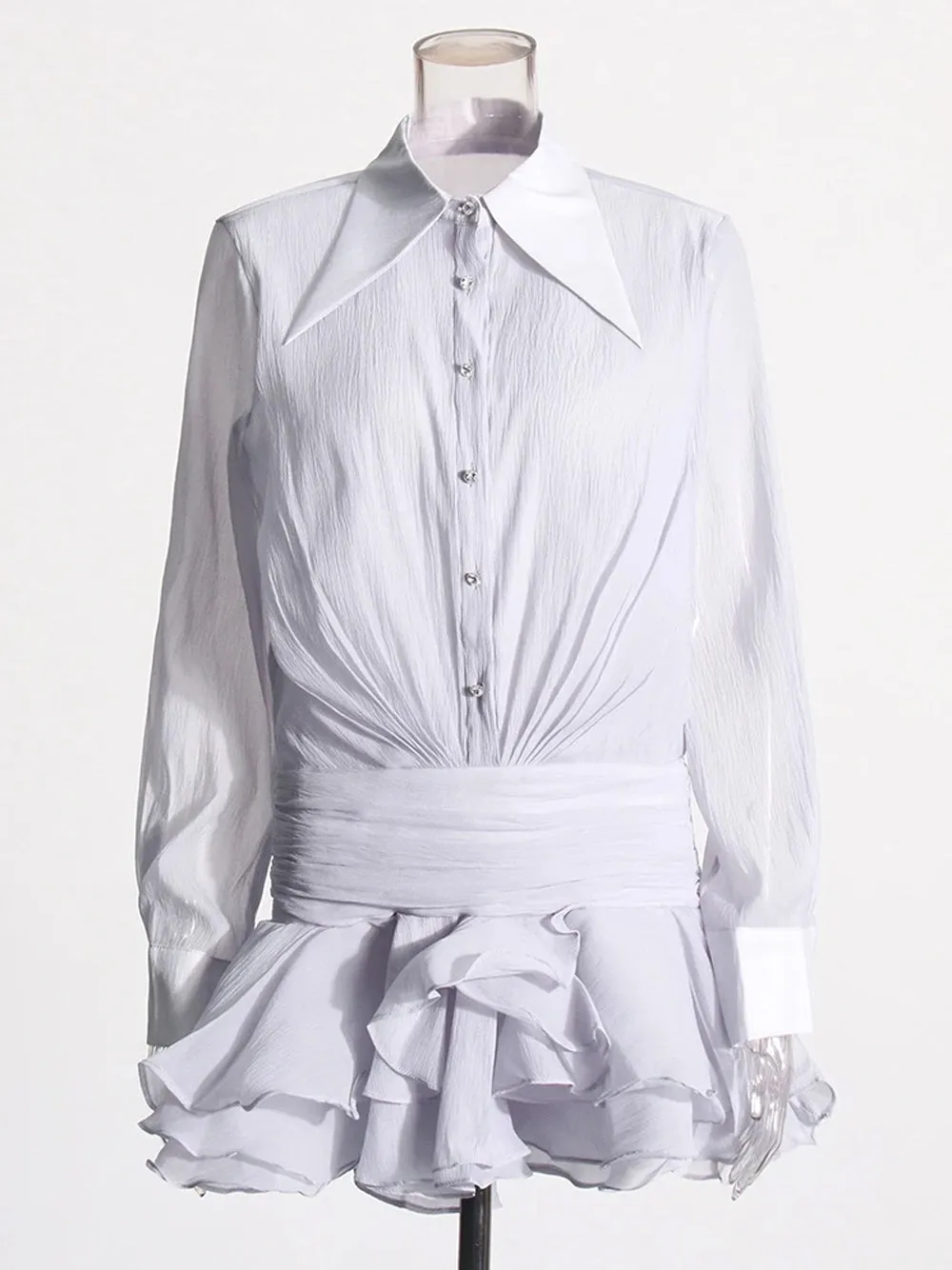 DREA Mini Dress in Gray