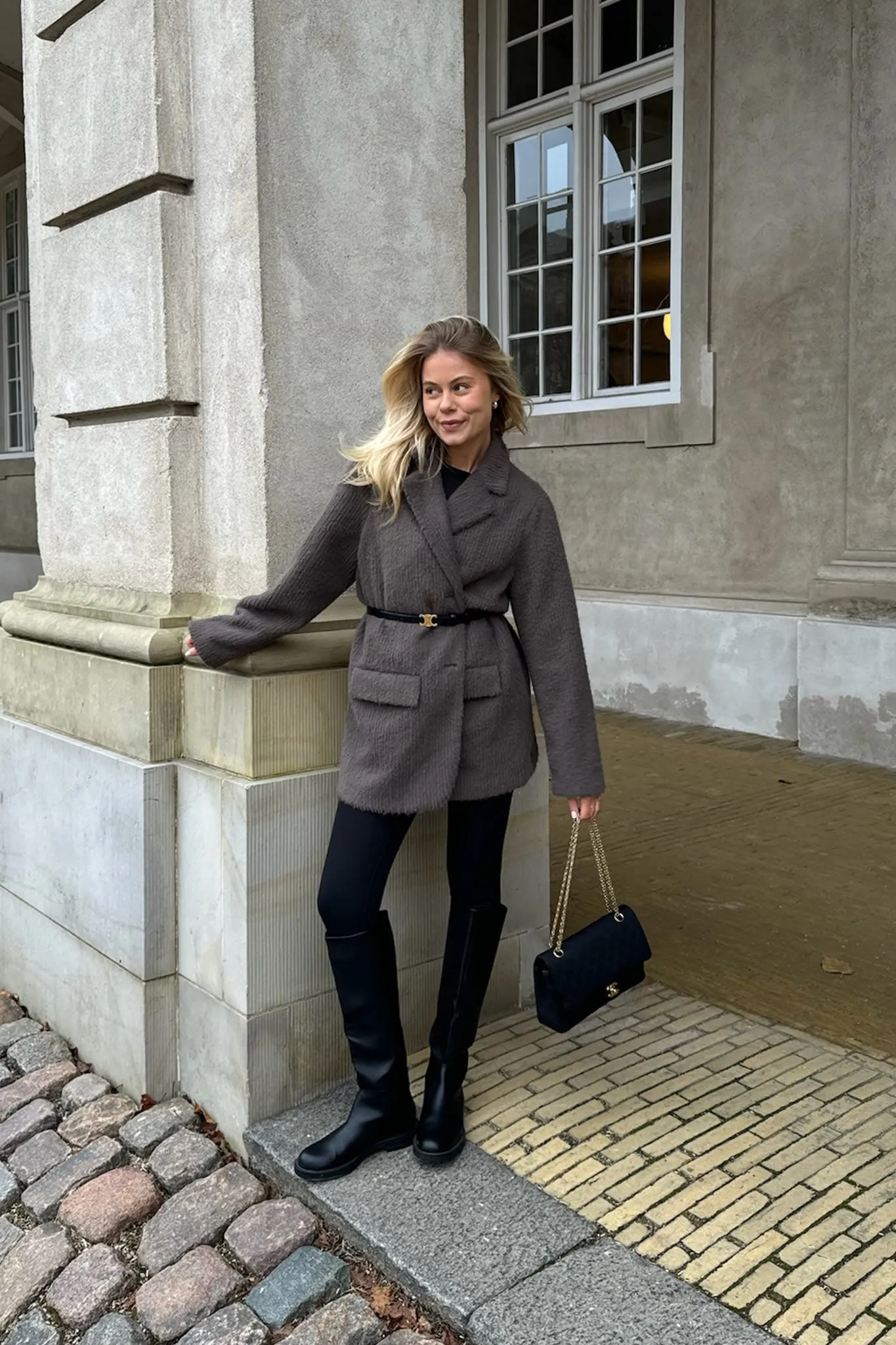 EliaIC Blazer - Mørkebrun