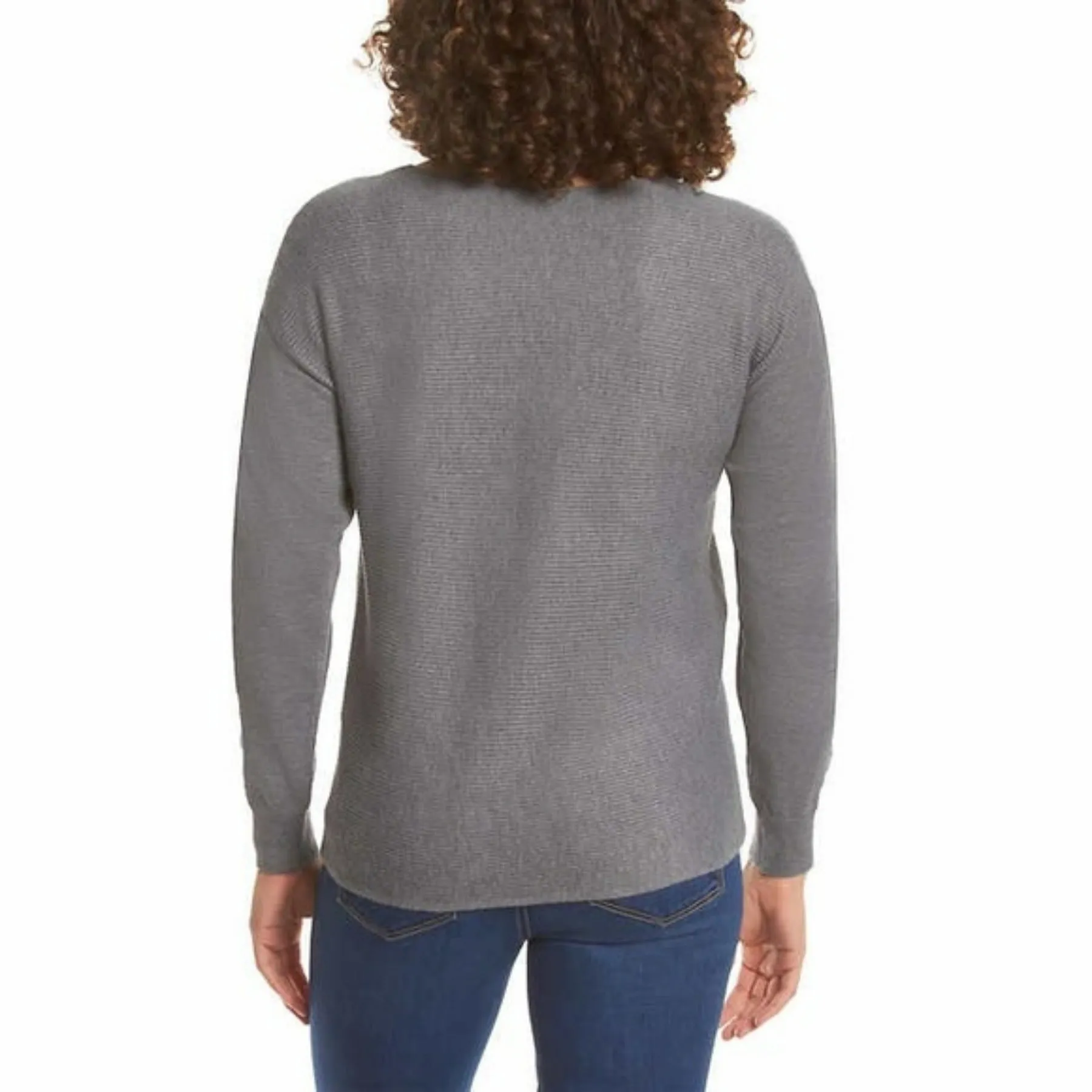 Ella Moss Ladies' Ribbed V-Neck Sweater
