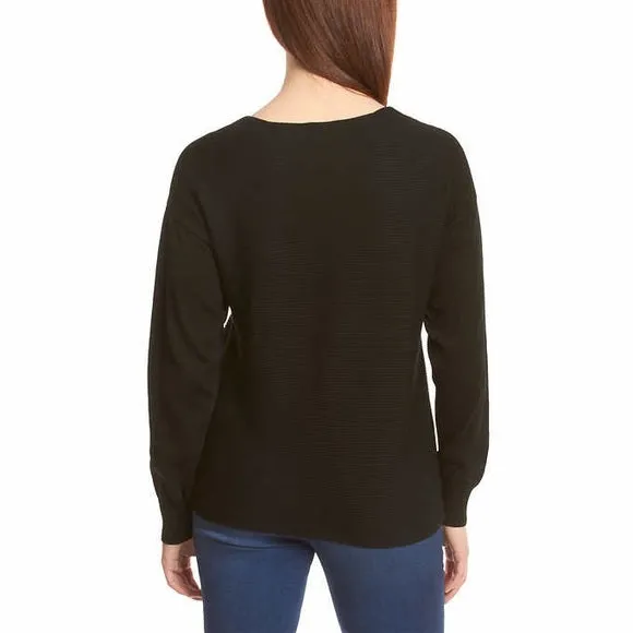 Ella Moss Ladies' Ribbed V-Neck Sweater