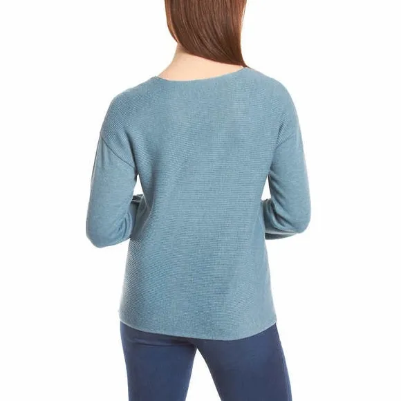 Ella Moss Ladies' Ribbed V-Neck Sweater