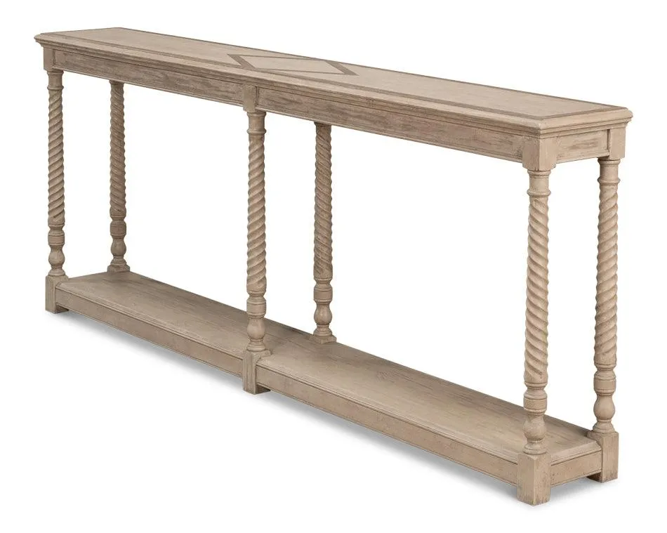 Equestrian Barn Gray Console Table