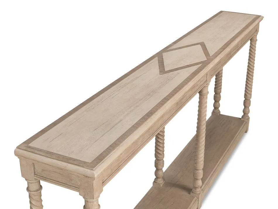 Equestrian Barn Gray Console Table