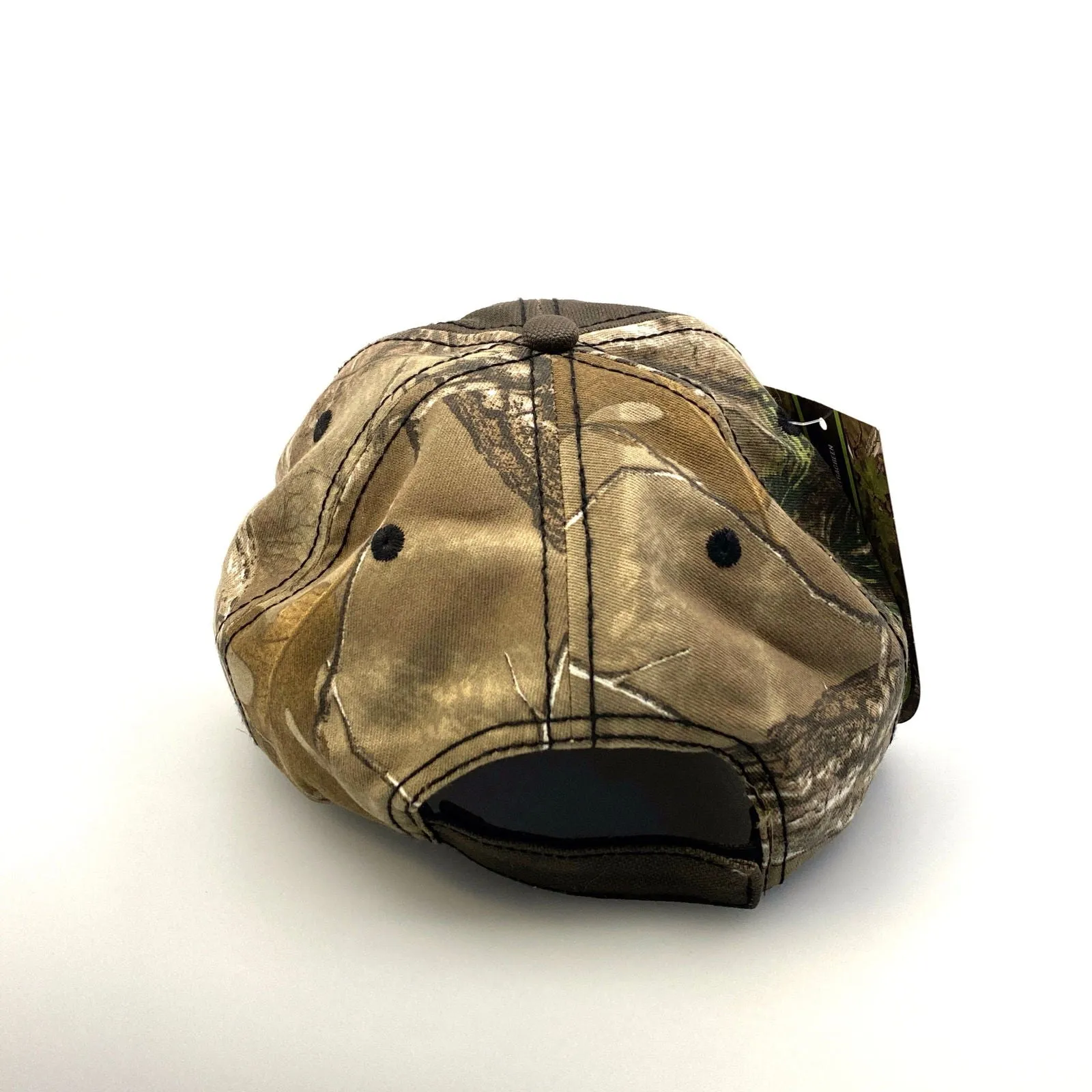 Farm Credit Services of America Hat Brown Camo Adjustable Hook & Loop OSFM NWT