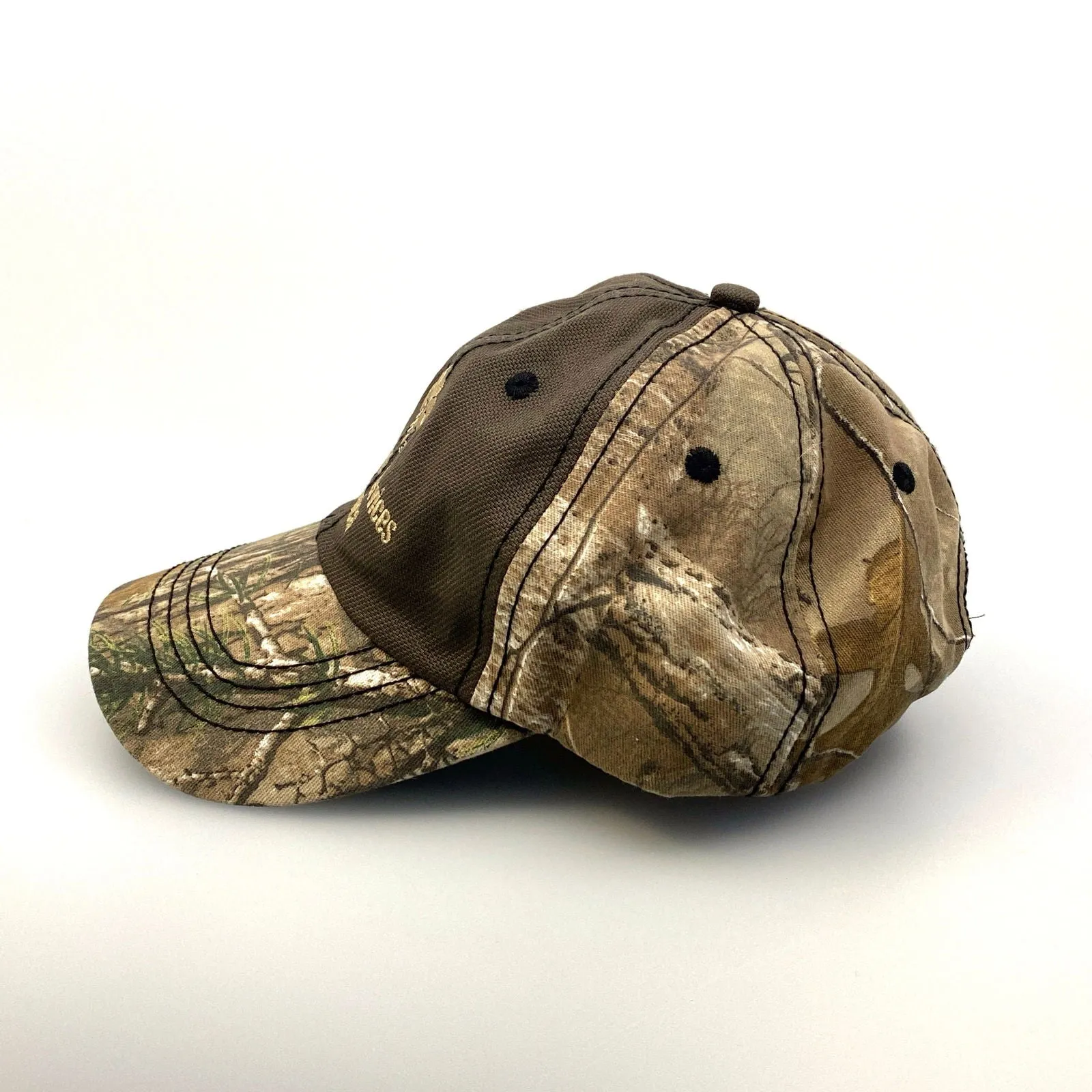 Farm Credit Services of America Hat Brown Camo Adjustable Hook & Loop OSFM NWT