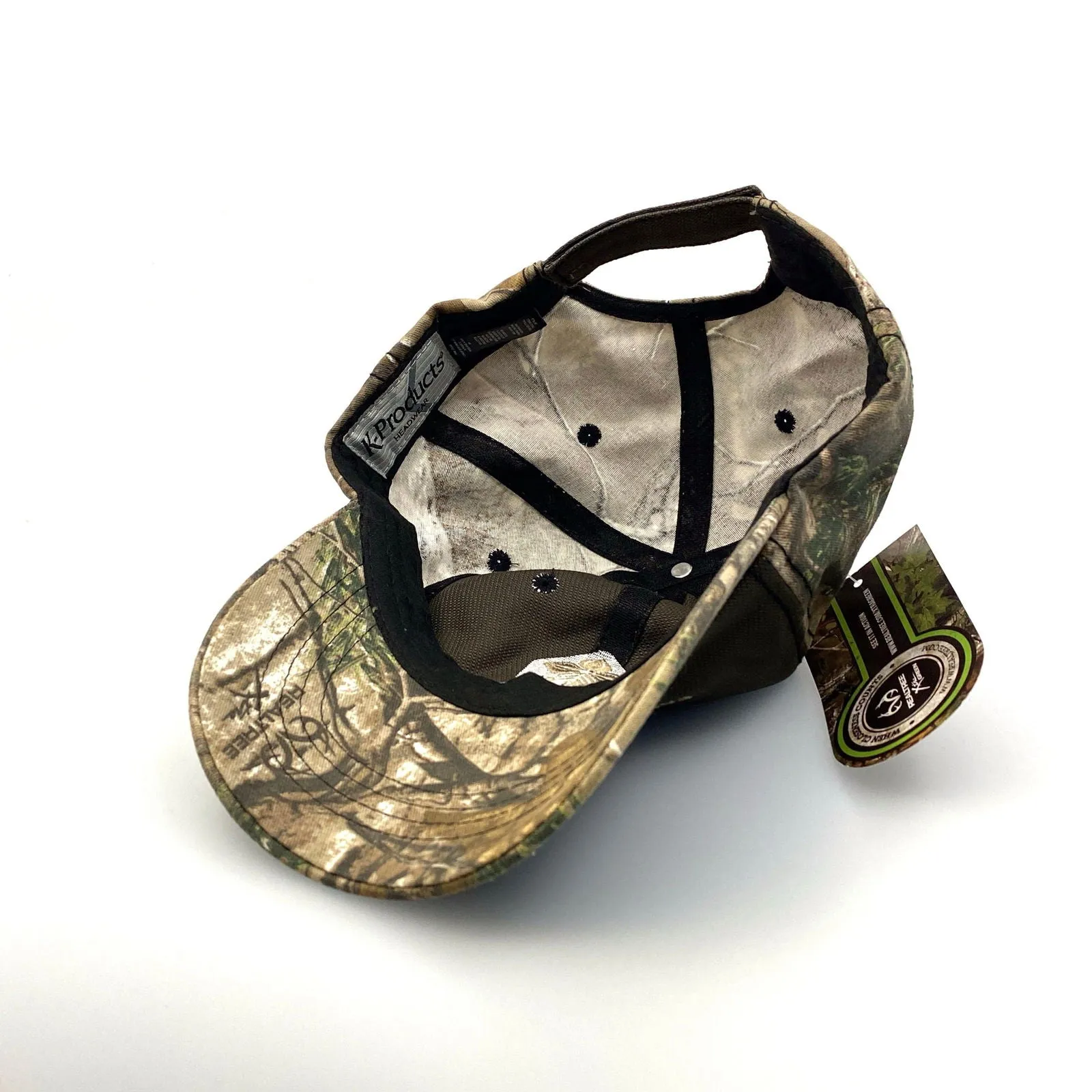 Farm Credit Services of America Hat Brown Camo Adjustable Hook & Loop OSFM NWT