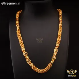 Freemen Elegant Best Quality Bahubali V2 Golden Chain - FM383