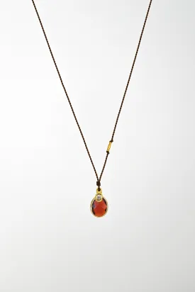 Garnet   Diamond Necklace